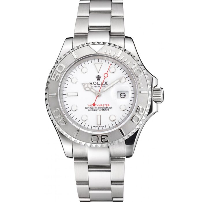 YACHT MASTER 1 PURE SILVER ( BLACK & WHITE DIAL ) STAINLESS STEEL 40MM