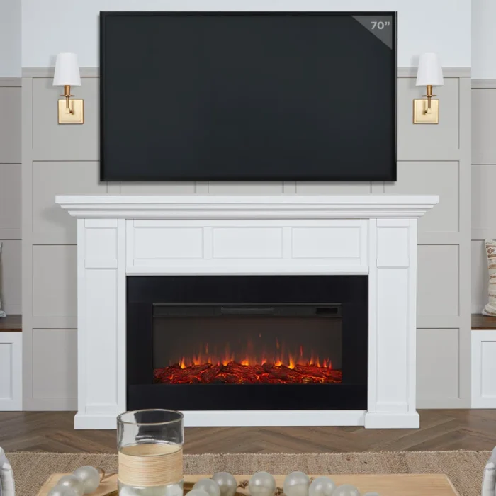 Alcott 75" Landscape Electric Fireplace by Real Flame - Image 26