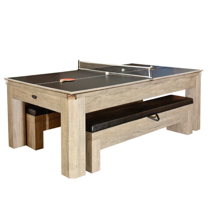 Newport 7-ft Pool Table Combo Set with Benches - Image 18