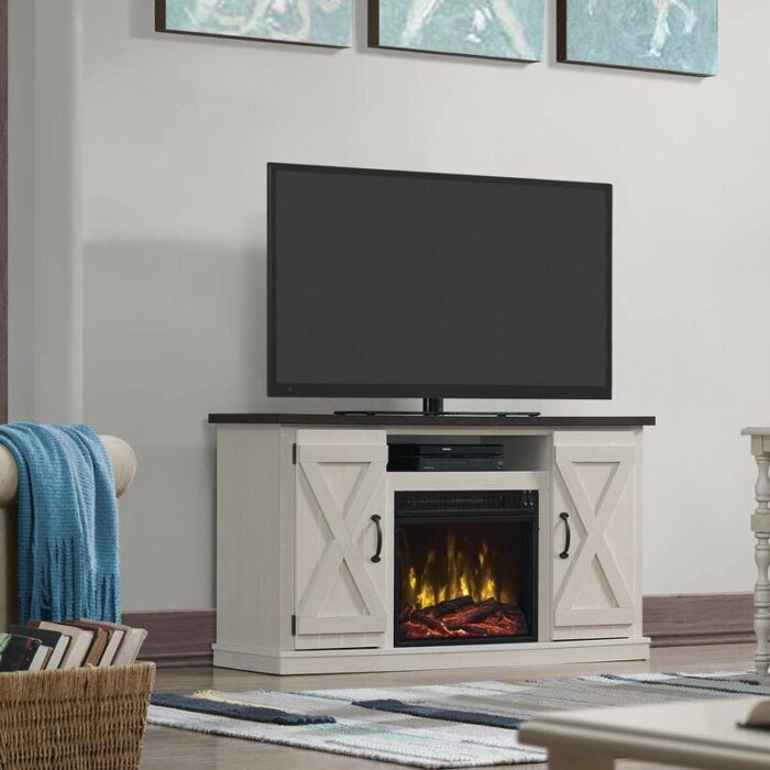 TV Stand for TVs up to 55" with Fireplace Included - Image 6
